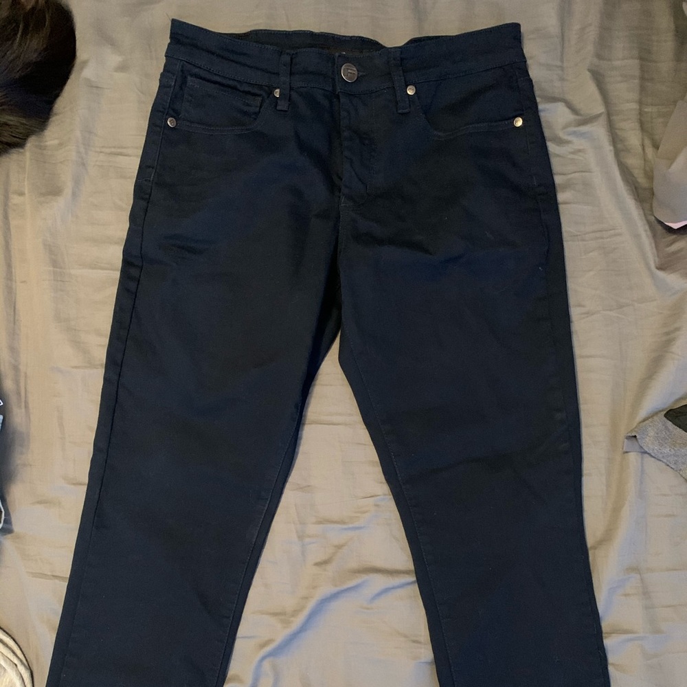 Navy blue straight men jeans